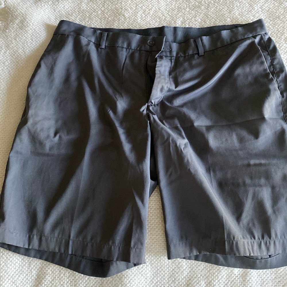 Nike, never worn, grey golf shorts. 36”